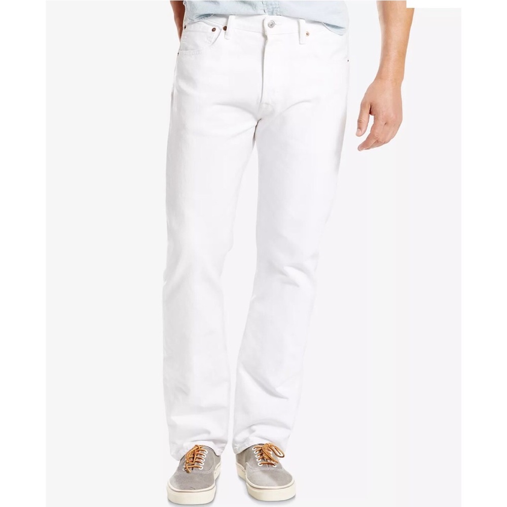 LEVI’S white 501s